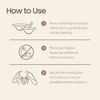 Instructions on how to use silver nipple shields