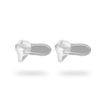set of two silicone valves that are compatible with the solyymoms breast pump
