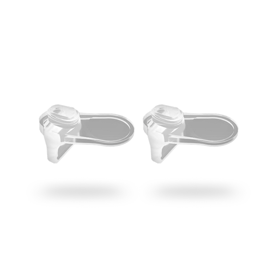 set of two silicone valves that are compatible with the solyymoms breast pump