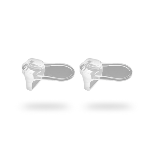 set of two silicone valves that are compatible with the solyymoms breast pump