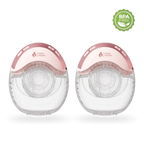 Front view of the double pack of solyymoms air 1 wearable electric breast pumps