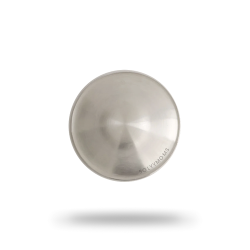 solyymoms silver nursing cups to help heal sore, chaffed and dry or cracked nipples